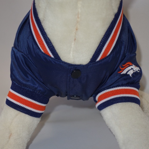 Denver Broncos Satin Jacket Dogs/Cats Size Small Pets First - Picture 3 of 7